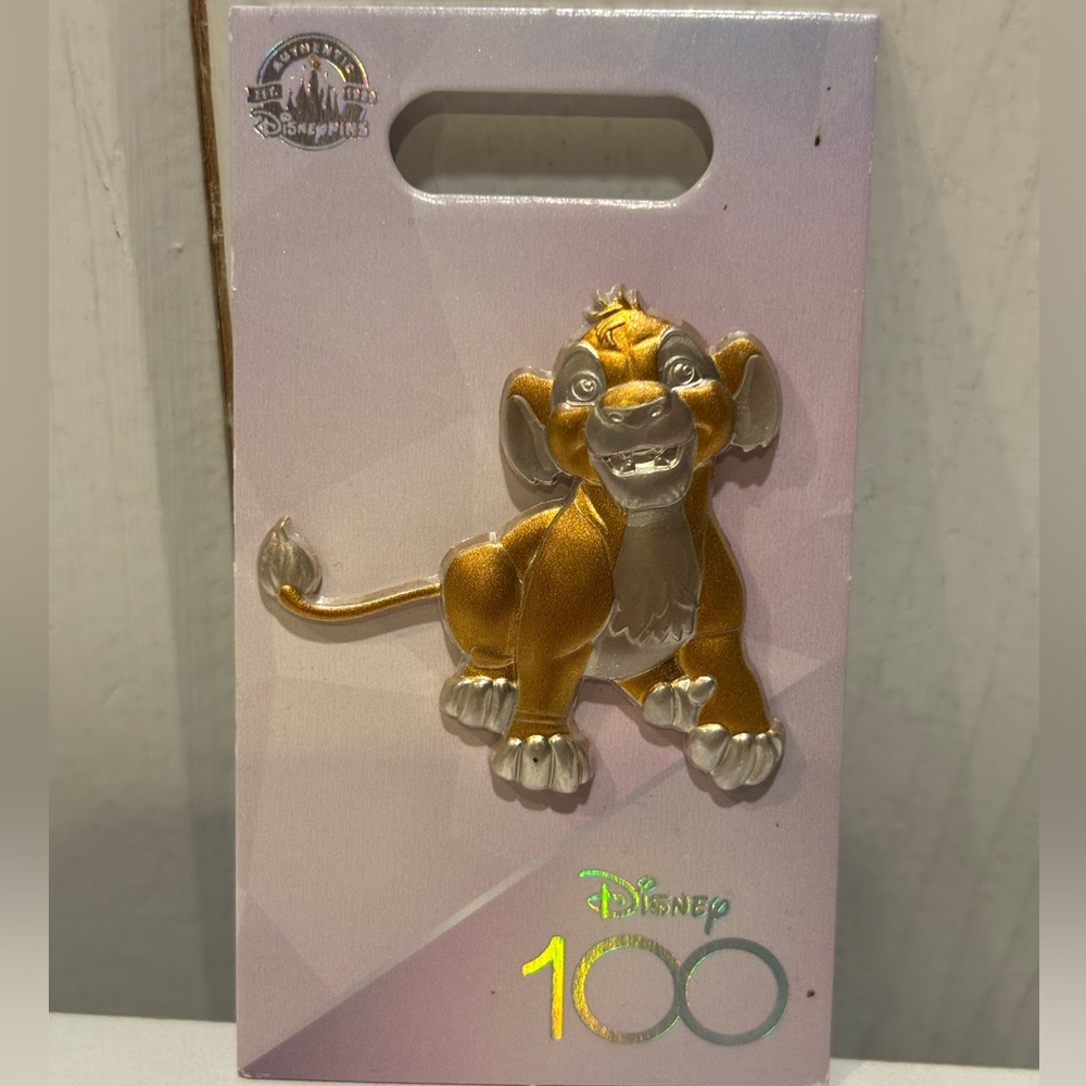 Authentic Disney Parks The Lion King Simba Special Edition Disney 100 Pin